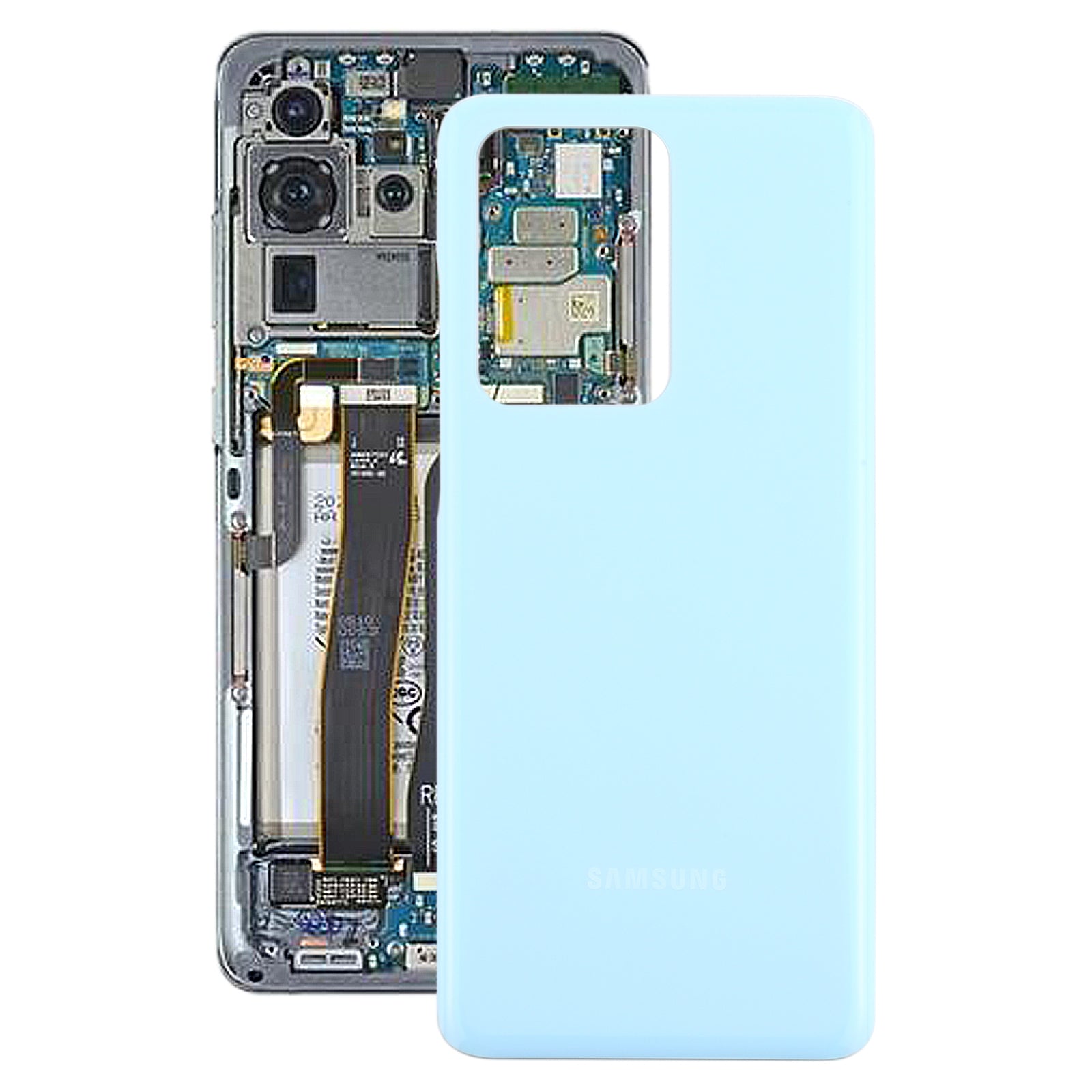 Tapa Bateria Back Cover Samsung Galaxy S20 Ultra Azul