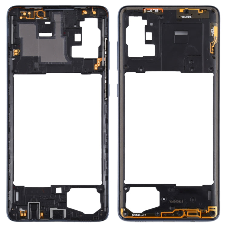 Plaque de cadre intermédiaire pour Samsung Galaxy A71 (Noir)