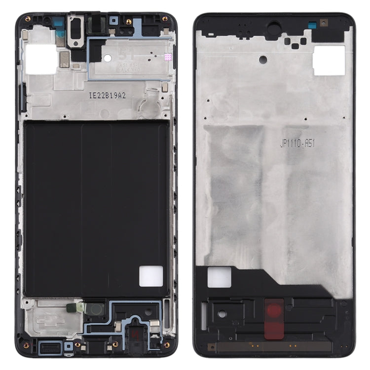 Front Housing LCD Frame Plate for Samsung Galaxy A51 (Black)