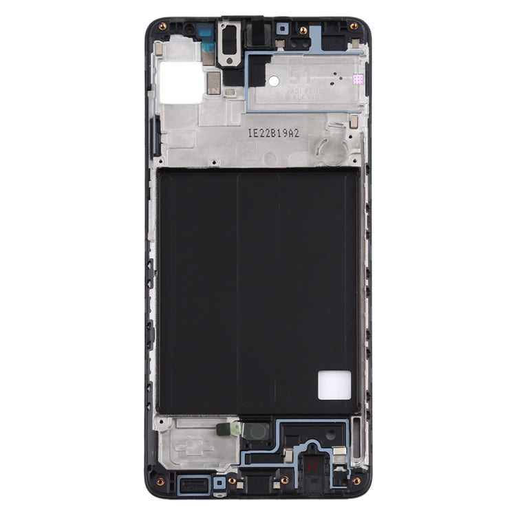Placa de Marco LCD de Carcasa Frontal para Samsung Galaxy A51 (Negro)