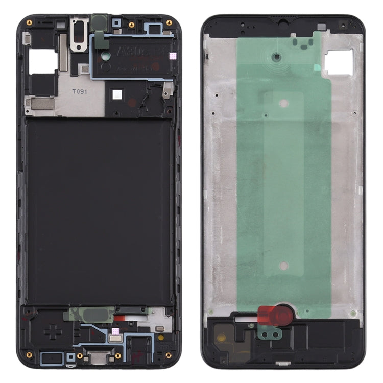 Plaque de cadre LCD du boîtier avant pour Samsung Galaxy A30s (noir)