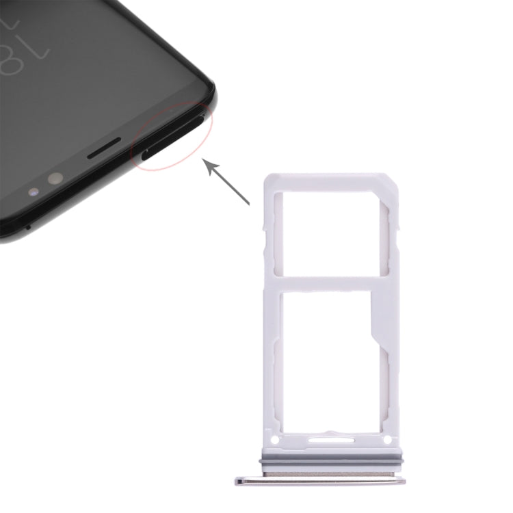 2 Tiroir Carte SIM / Tiroir Carte Micro SD pour Samsung Galaxy S8 / S8+ (Or)