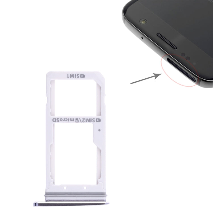 2 Bandeja para Tarjeta SIM / Bandeja para Tarjeta Micro SD para Samsung Galaxy S7 (Negro)