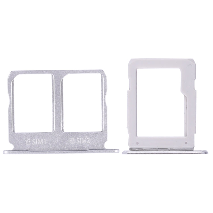 2 Tiroir Carte SIM + Tiroir Carte Micro SD pour Samsung Galaxy A9100 / A9 (2016) (Blanc)