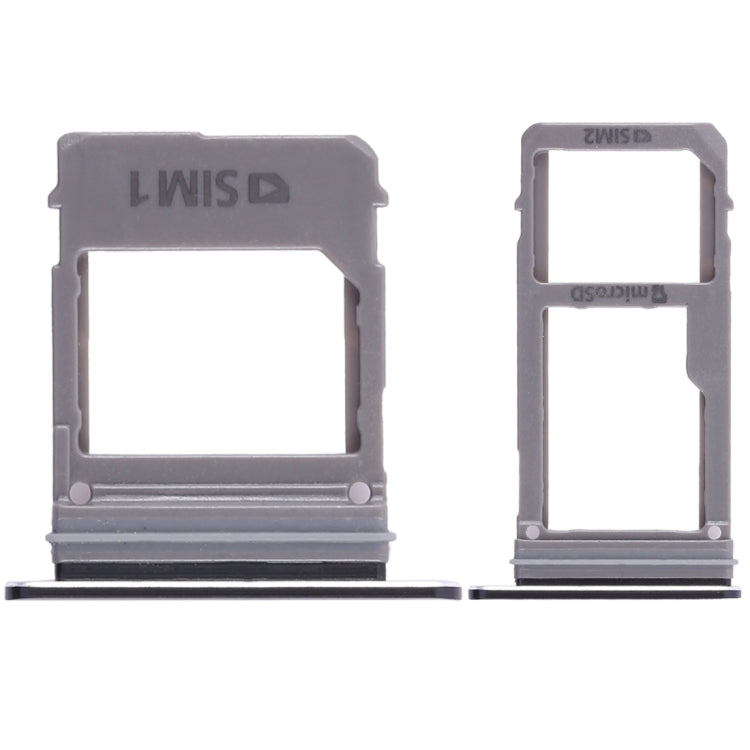 2 SIM Card Tray + Micro SD Card Tray for Samsung Galaxy A520 / A720 (Black)