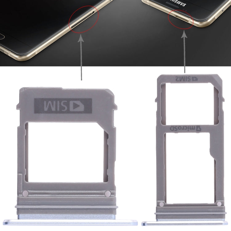 2 Bandeja para Tarjeta SIM + Bandeja para Tarjeta Micro SD para Samsung Galaxy A520 / A720 (Azul)