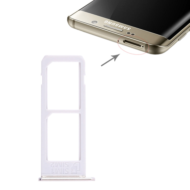 2 Tiroir Carte SIM pour Samsung Galaxy S6 Edge Plus/ S6 Edge + (Or)
