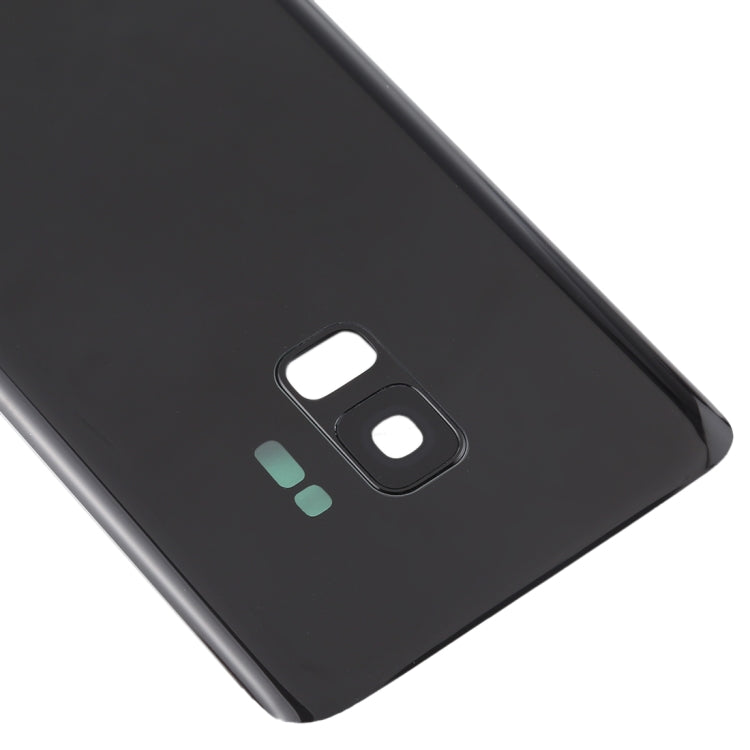 Couvercle de batterie arrière avec objectif d'appareil photo pour Samsung Galaxy S9 (noir)