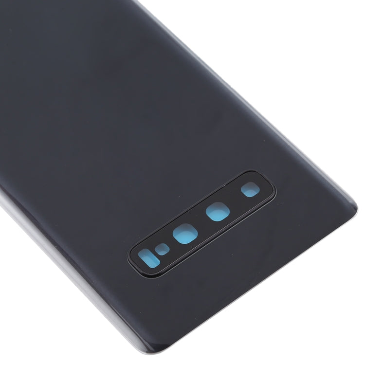 Coque arrière de batterie avec objectif d'appareil photo pour Samsung Galaxy S10+ (noir)