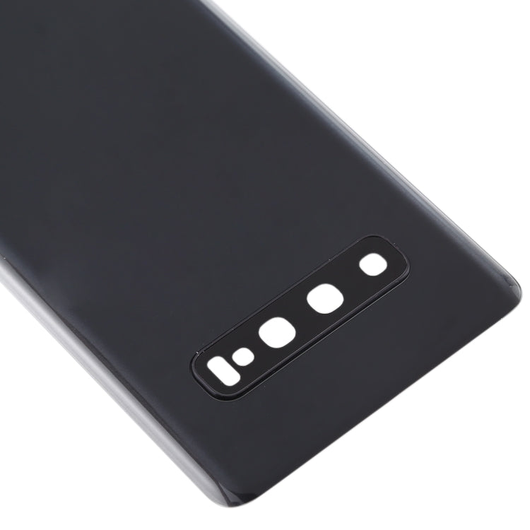 Back Battery Cover with Camera Lens for Samsung Galaxy S10 (Black)
