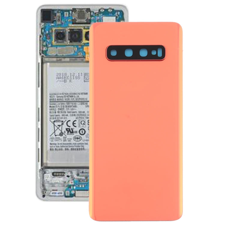 Tapa Trasera de Batería con Lente de Cámara para Samsung Galaxy S10 (Rosa)