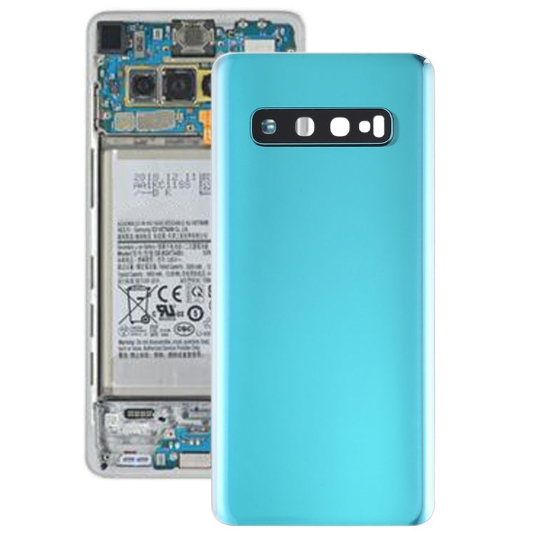 Back Battery Cover with Camera Lens for Samsung Galaxy S10 (Green)