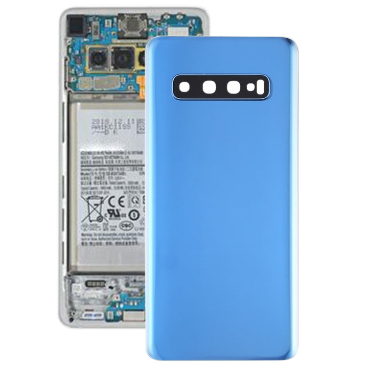 Tapa Trasera de Batería con Lente de Cámara para Samsung Galaxy S10 (Azul)