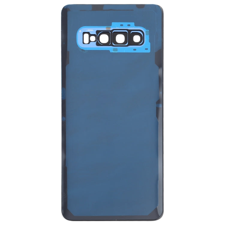 Couvercle de batterie arrière avec objectif d'appareil photo pour Samsung Galaxy S10 (Bleu)