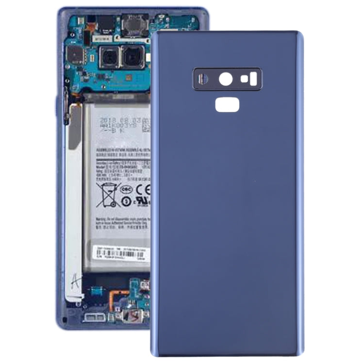 Coque arrière de batterie avec objectif d'appareil photo pour Samsung Galaxy Note 9 (Bleu)
