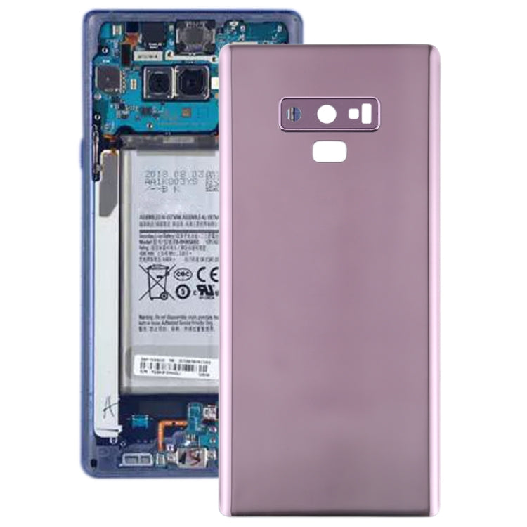 Coque arrière de batterie avec objectif d'appareil photo pour Samsung Galaxy Note 9 (Violet)