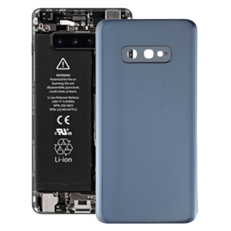 Couvercle de batterie arrière avec objectif d'appareil photo pour Samsung Galaxy S10e (noir)