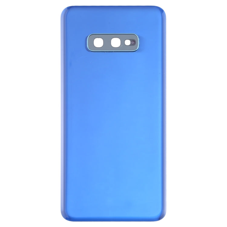Couvercle de batterie arrière avec objectif d'appareil photo pour Samsung Galaxy S10e (Bleu)