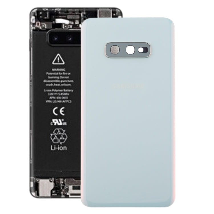 Tapa Trasera de Batería con Lente de Cámara para Samsung Galaxy S10e (Blanco)