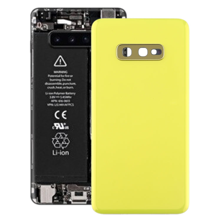 Back Battery Cover with Camera Lens for Samsung Galaxy S10e (Yellow)