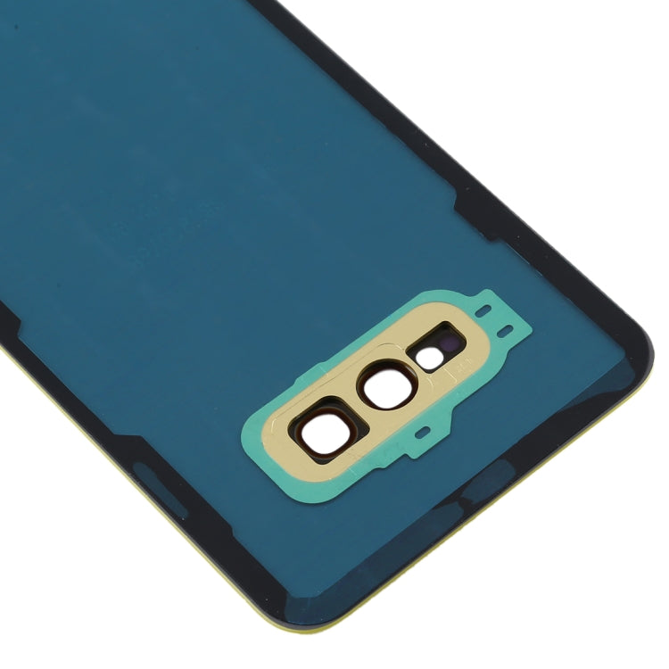 Tapa Trasera de Batería con Lente de Cámara para Samsung Galaxy S10e (amarillo)