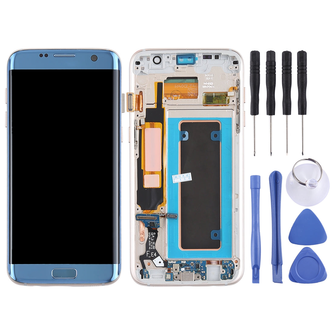 Full Screen AMOLED + Touch + Frame Samsung Galaxy S7 Edge G935F Blue