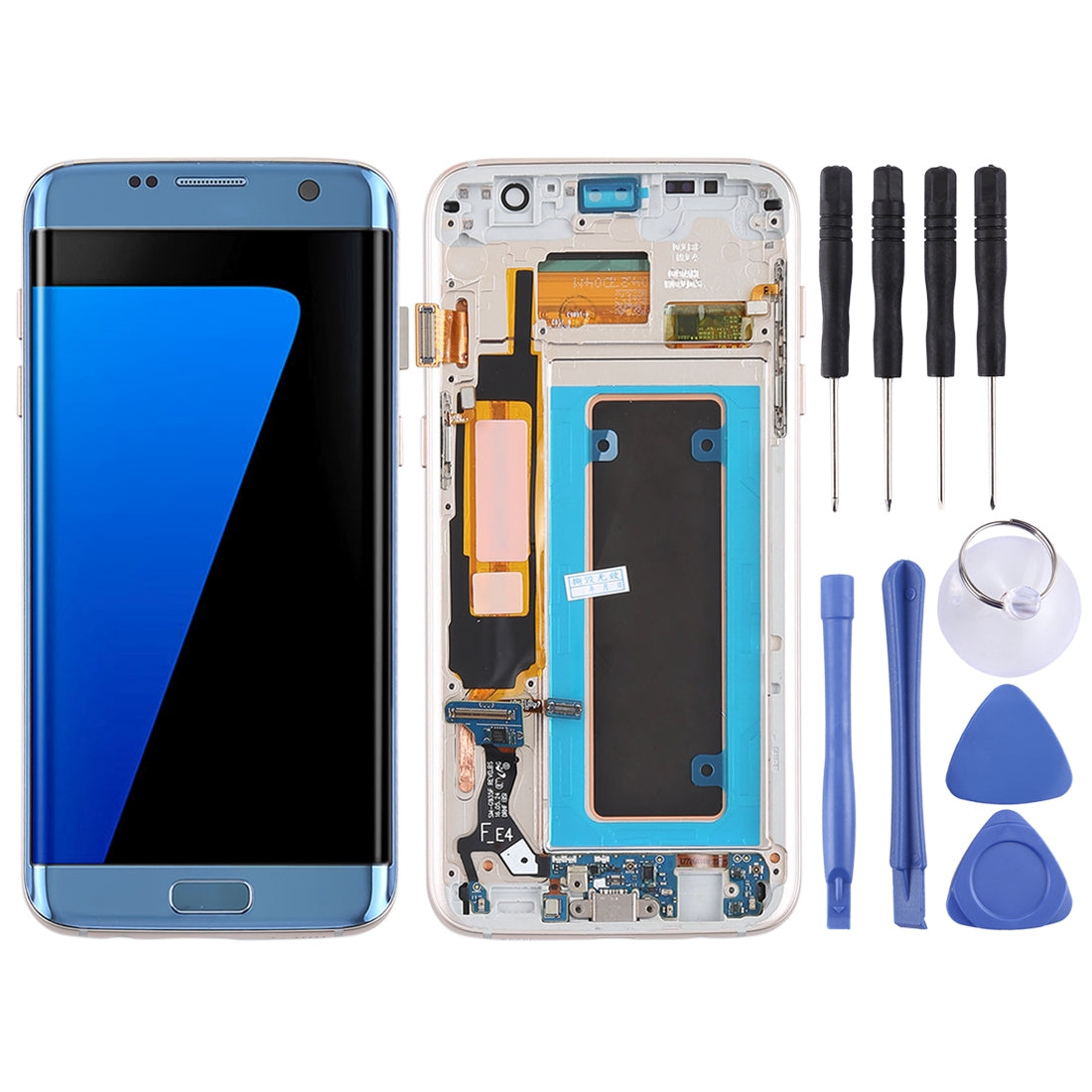 Full Screen AMOLED + Touch + Frame Samsung Galaxy S7 Edge G935F Blue