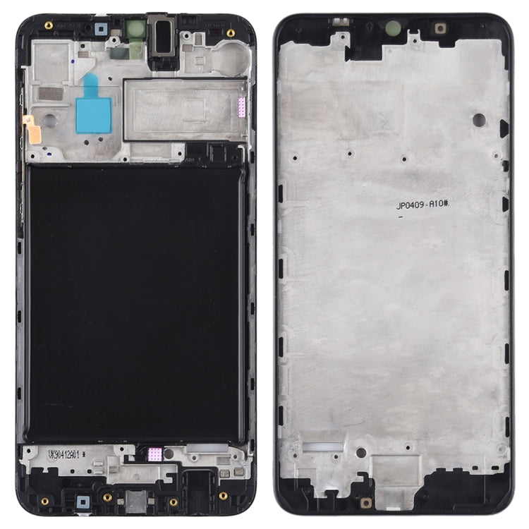 Plaque de cadre LCD du boîtier avant pour Samsung Galaxy A10 (noir)