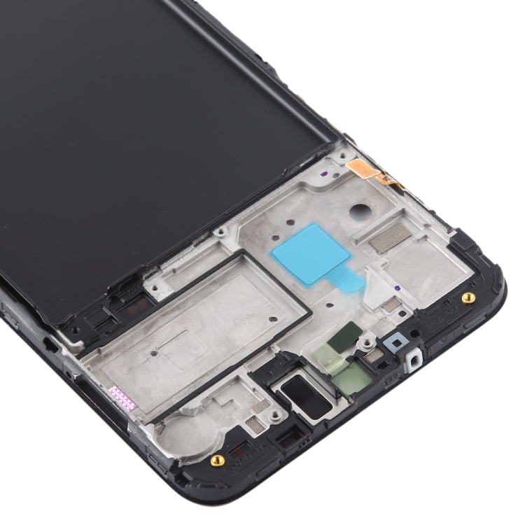 Placa de Marco LCD de Carcasa Frontal para Samsung Galaxy A10 (Negro)