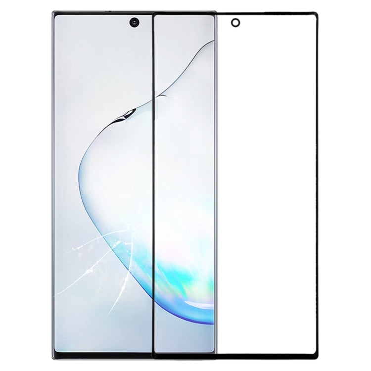Cristal Exterior de Pantalla para Samsung Galaxy Note 10 (Negro)