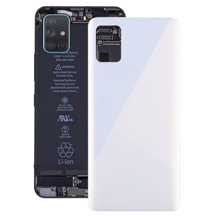 Coque arrière de batterie d'origine pour Samsung Galaxy A51 (Blanc)