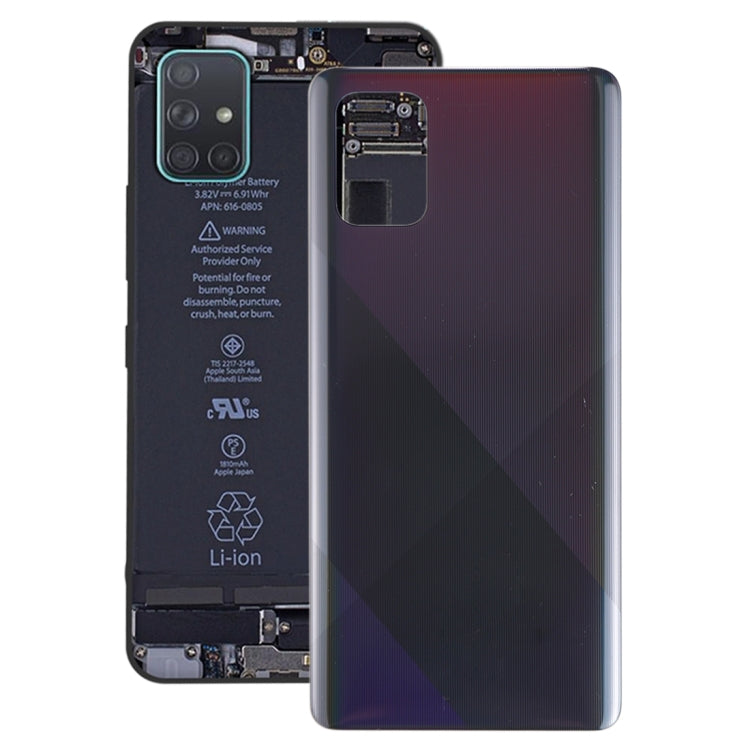 Tapa Trasera de Batería Original para Samsung Galaxy A71 (Negro)