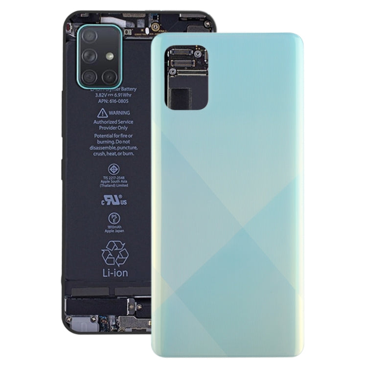Coque Arrière de Batterie d'Origine pour Samsung Galaxy A71 (Bleu)