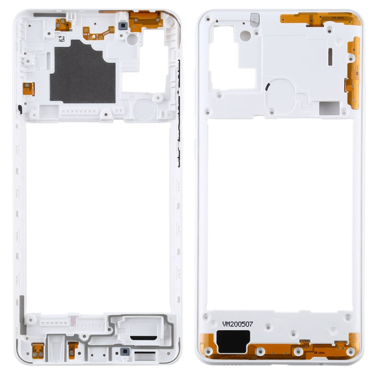 Plaque de cadre intermédiaire pour Samsung Galaxy A21s (Blanc)