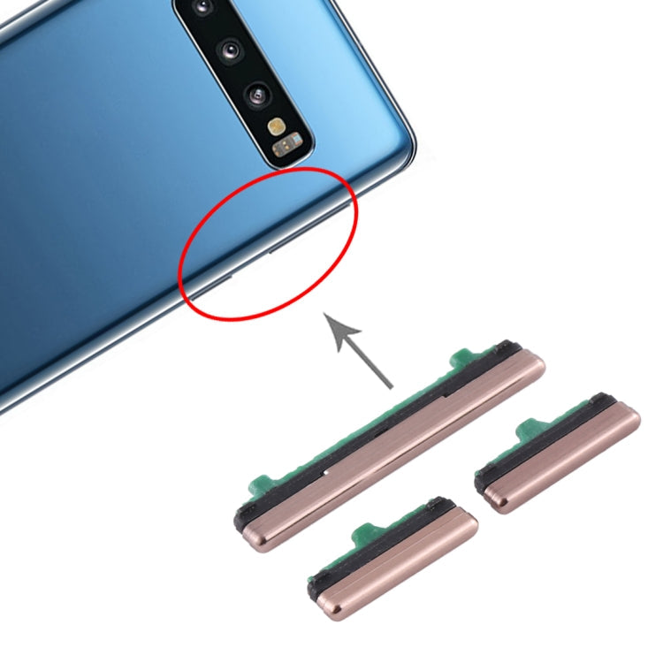 Bouton d'alimentation et bouton de contrôle du volume pour Samsung Galaxy S10 5G (Or)
