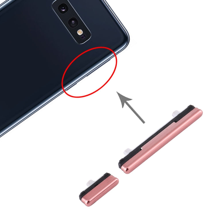 Botón de Encendido y Botón de Control de Volumen para Samsung Galaxy S10e (Rosa)