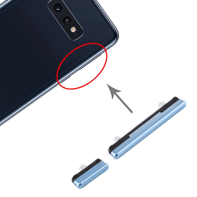 Botón de Encendido y Botón de Control de Volumen para Samsung Galaxy S10e (Azul)