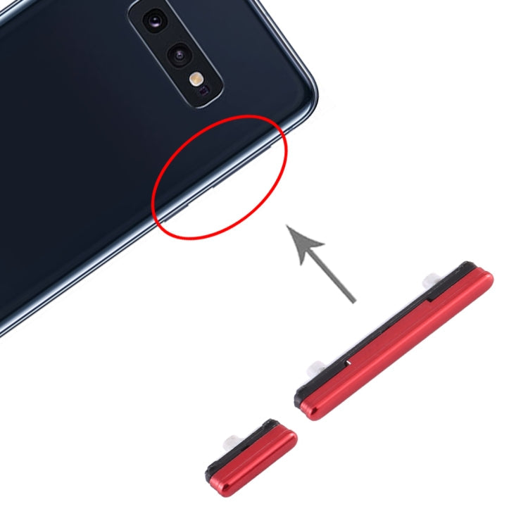 Botón de Encendido y Botón de Control de Volumen para Samsung Galaxy S10e (Rojo)
