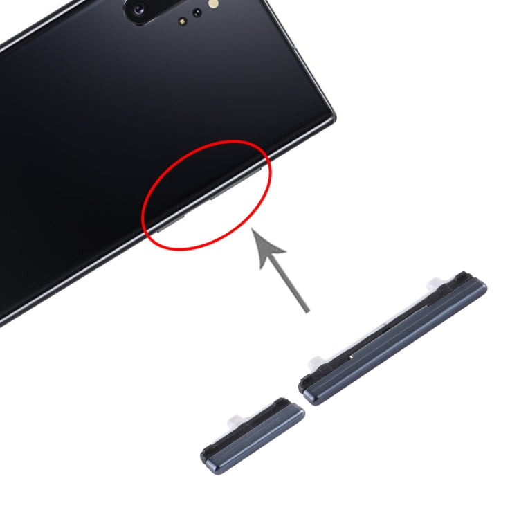 Botón de Encendido y Botón de Control de Volumen para Samsung Galaxy Note 10 + (Negro)