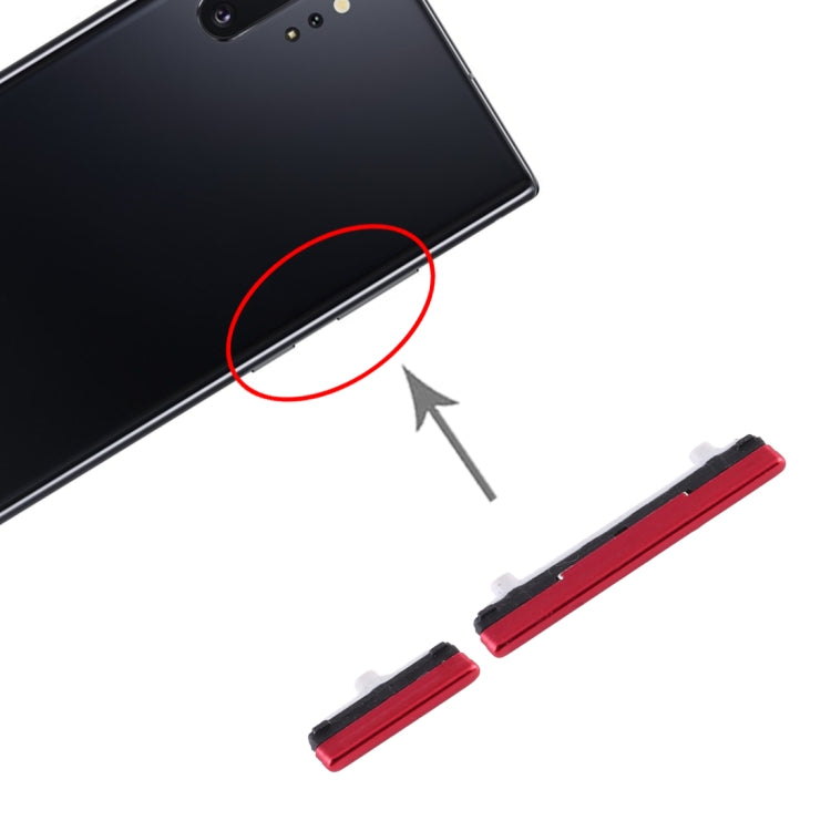 Power Button and Volume Control Button for Samsung Galaxy Note 10 + (Red)