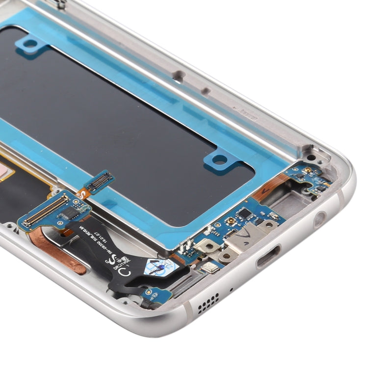 Pantalla LCD OLED y Táctil Digitalizador con marco para Samsung Galaxy S7 Edge / SM-G935F (Dorado)