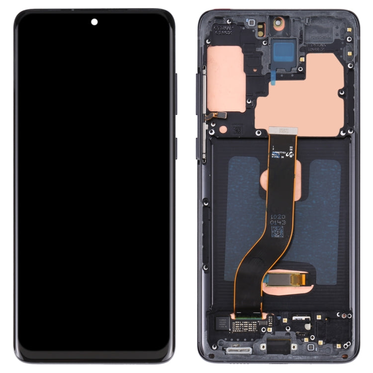 Original LCD Screen and Touch Digitizer with frame for Samsung Galaxy S20+ 5G SM-G986B / G985 (Black)