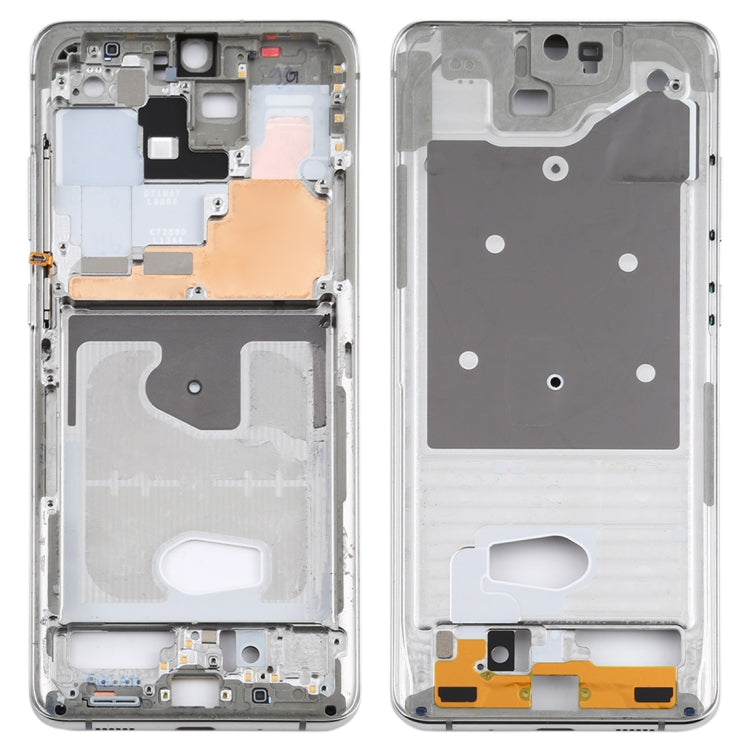 Placa de Marco Medio con teclas laterales para Samsung Galaxy S20 Ultra (Plata)