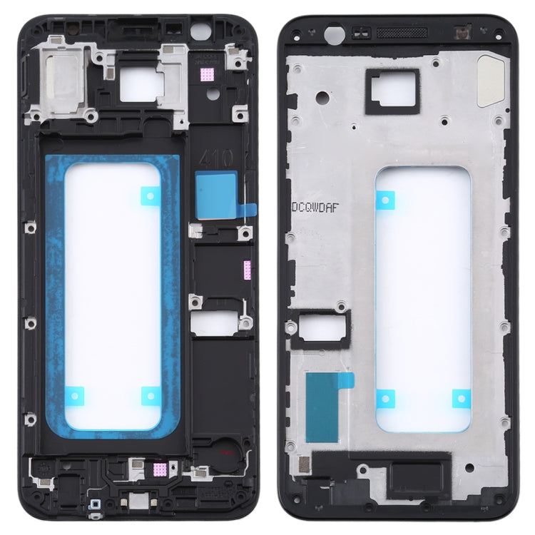 Plaque de cadre LCD du boîtier avant pour Samsung Galaxy J4 Core / SM-J410 (noir)