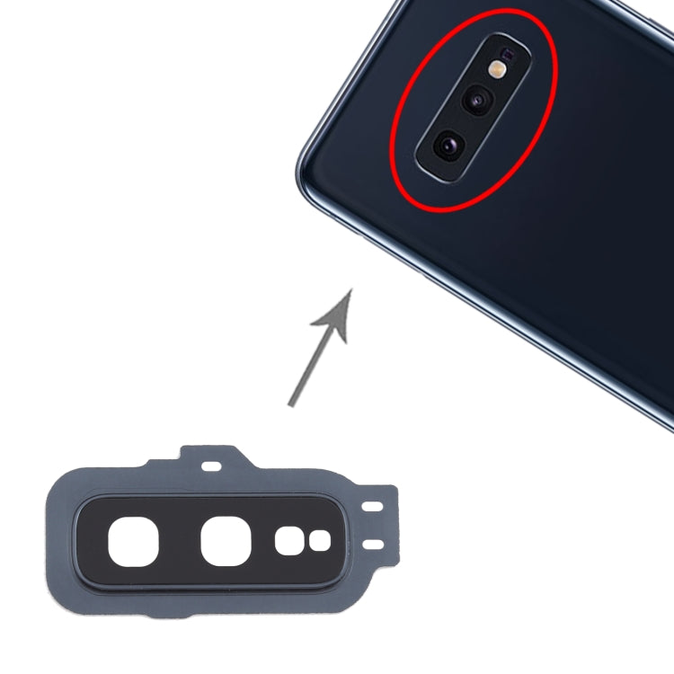 10 caches d'objectif d'appareil photo pour Samsung Galaxy S10e (noir)