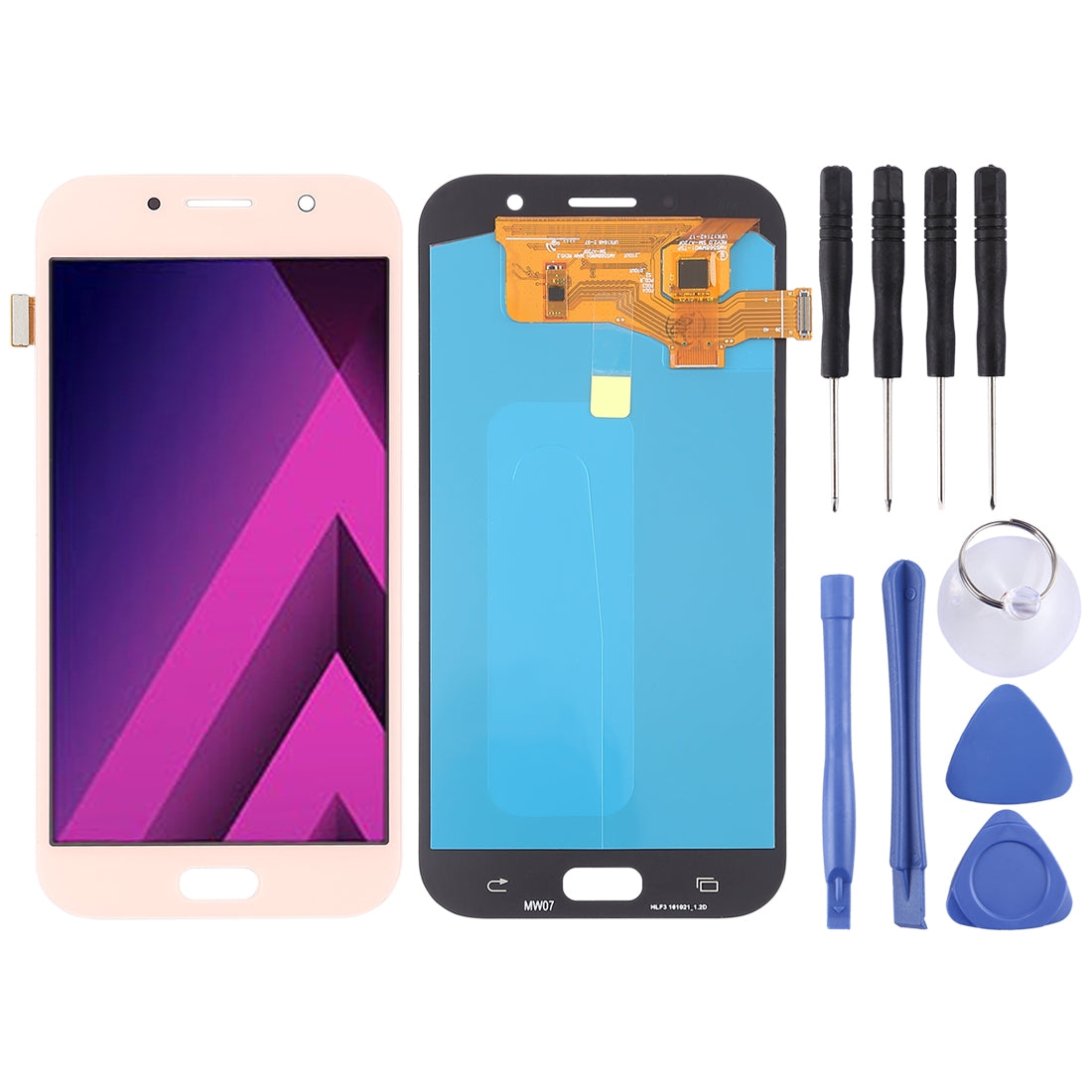 LCD + Touch Screen (Oled) Samsung Galaxy A7 (2017) A720F A720F Pink