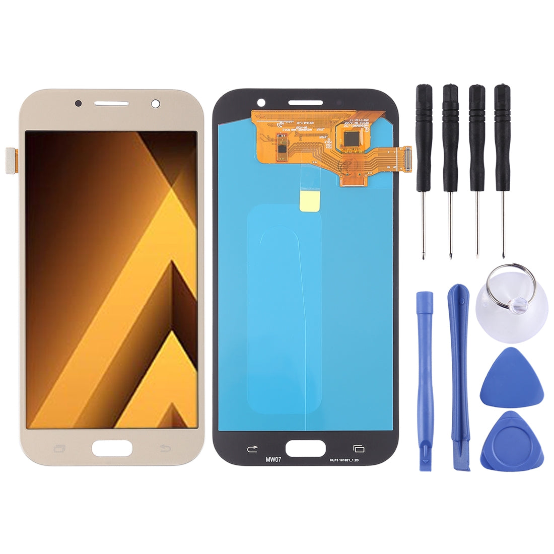 LCD + Touch Screen (Oled) Samsung Galaxy A7 (2017) A720F Gold
