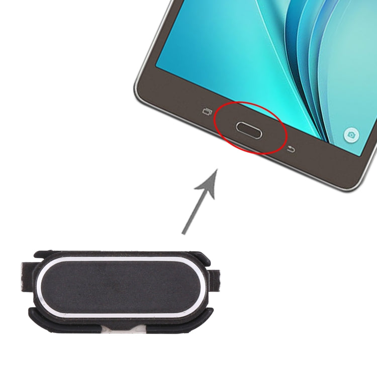 Tecla de Inicio para Samsung Galaxy Tab A 8.0 (2015) SM-T350 / T355 (Negro)