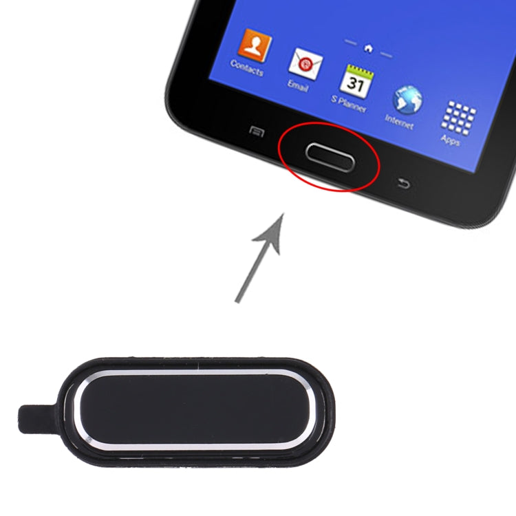 Home key for Samsung Galaxy Tab 3 Lite 7.0 SM-T110 / T111 / T116 (Black)