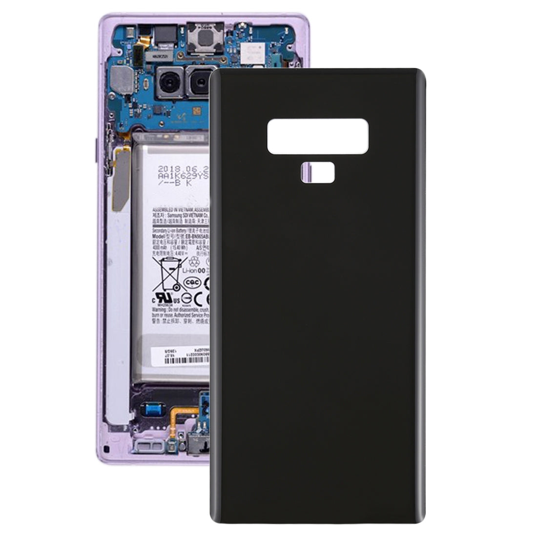 Cache Batterie Coque Arrière Samsung Galaxy Note 9 / N960A / N960F Noir